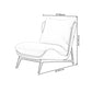 26.77"L x 26.38"W x 29.53"H Velvet Slipper Chair,Modern Armless Chair for Living Room Clearhalo 'Accent Chairs' 'accent_chairs' 'Chairs & Seating' 'furn' 'furn_accent_chairs' 'Furniture' 'Living Room Furniture' 1200x1200_0e0b6440-4b38-4196-8245-fb68844e13d2