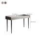 Modern Style Office Task Desk Rectangular Shape Grey / Brown Writing Desk with 4-Legs