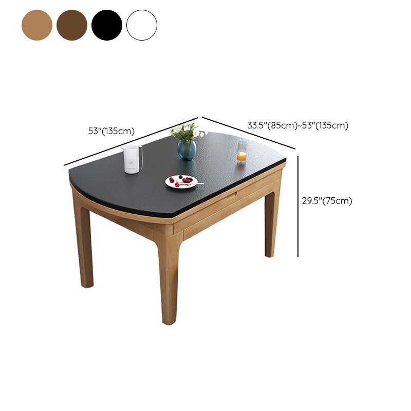 4-Fuß-Esstisch Steinstein Drop-Blatt Dinette Tisch für Zuhause