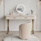 Glam Makeup Vanity Desk Table Stone Top Dressing Table with Drawer