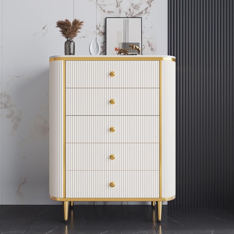 Glam Stone Bedroom Chest White 15" Wide Storage Chest with Drawers Clearhalo 'Bedroom Furniture' 'Dressers & Chests' 'dressers_chests' 'furn' 'furn_dressers_chests' 'Furniture' 1200x1200_0e10d07b-fd04-412d-aa4b-9a898466dbd4