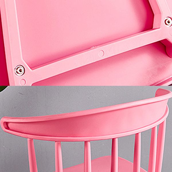 Plastic Scandinavian Armless Chair Windsor Back Indoor-Outdoor Chair Clearhalo 'Dining Chairs' 'Dining Tables & Seating' 'dining_chair' 'furn' 'furn_dining_chair' 'Furniture' 'furniture_dining_chair' 'Kitchen & Dining Furniture' 1200x1200_0e1174df-e28c-4485-b921-bb76d11b920b