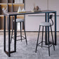Industrial Rectangle Indoor Bar Dining Table Grey Stone Bistro Table Fixed Table Clearhalo 'Bar Furniture' 'Bar Tables' 'bar_tables' 'furn' 'furn_bar_tables' 'Furniture' 'furniture_bar_tables' 'Kitchen & Dining Furniture' 'kitchen&dining_furn' 'kitchen' 1200x1200_0e117bc9-9427-421d-8542-313ae1a598e8