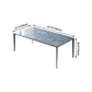 Simple Style Sintered Stone Table 4 Legs Aviation Aluminum Base Rectangle Table for Home Clearhalo ' dining_table' 'Dining Tables & Seating' 'Dining Tables' 'furn' 'furn_dining_table' 'Furniture' 'furniture_dining_table' 'Kitchen & Dining Furniture' 'kitchen&dining_furn' 'kitchen' 'kitchen_dining_table' 1200x1200_0e120bce-ec8f-4e15-9cae-67ebc67d1634