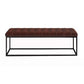 Industrial Solid Color Bench Faux Leather Foam Bench for Livingroom Clearhalo 'Benches' 'Chairs & Seating' 'furn' 'furn_benches' 'Furniture' 'Living Room Furniture' 1200x1200_0e140dc3-332c-4971-97a1-a5c09987e31c