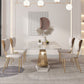 1/2/4/5/7/9 Pieces Rectangle Dining Set Luxurious Sintered Stone Top Dining Table Set