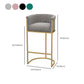 Upholstered Dining Stools Low Back Bar Stools with Metal Base Clearhalo 'Bar Furniture' 'Bar Stools' 'bar_stools' 'furn' 'furn_bar_stools' 'Furniture' 'Kitchen & Dining Furniture' 1200x1200_0e1505c4-9bf6-4fd6-9fc2-2edca9397f1e