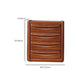 Cofre vertical de 16 "W cofre de almacenamiento marrón de madera maciza con 3/4/5 cajones