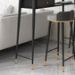 Industrial Marble Pub Table with Rectangle Table Top Legs Table - 41.3" H Clearhalo 'Bar Furniture' 'Bar Tables' 'bar_tables' 'furn' 'furn_bar_tables' 'Furniture' 'furniture_bar_tables' 'Kitchen & Dining Furniture' 1200x1200_0e174a17-3361-4083-9f0c-84cc82084c3c
