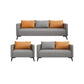 Leather Grey Sofa Stationary Square Arm Seating for Living Room Clearhalo 'furn' 'furn_sofas' 'Furniture' 'Living Room Furniture' 'Sofa' 'sofas' 1200x1200_0e19a465-f6c0-46c1-82e1-3da33c8dcd6b
