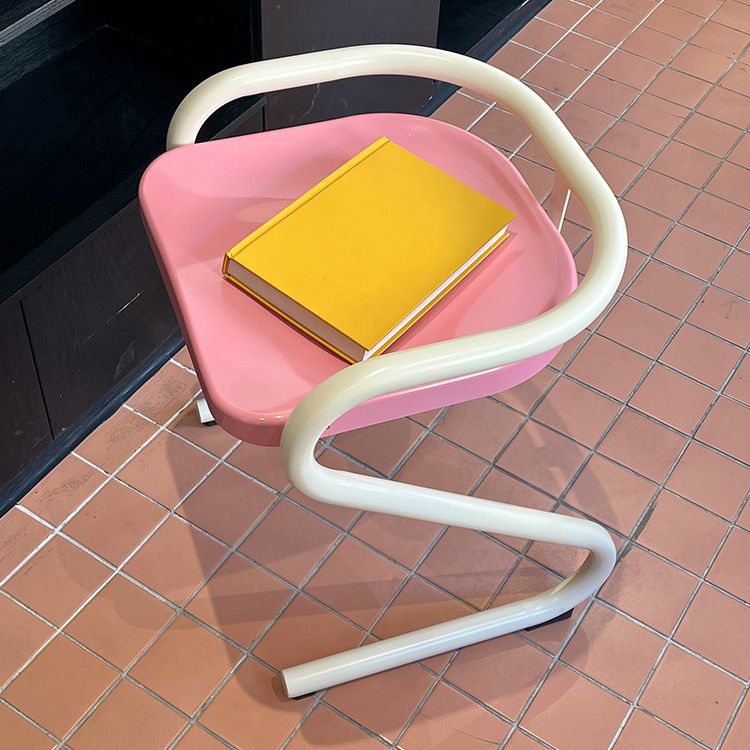 Metalen frame eetkamerstoel Moderne indoor plastic Backless Chair