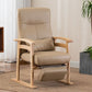 Modern Recliner Chair in Solid Wood Frame with Independent Foot Movement