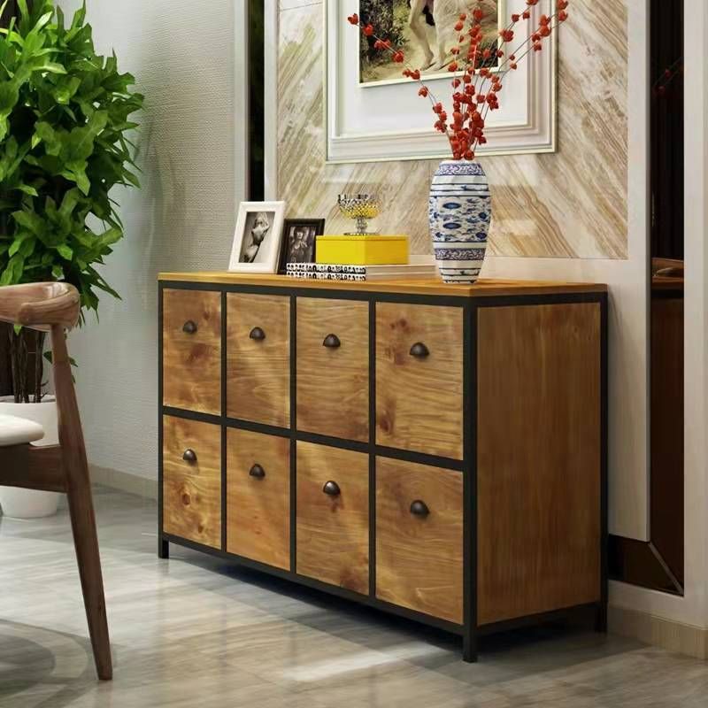 29.5" Tall Solid Wood Apothecary Accent Chest Rectangular Storage Cabinet with Drawers Clearhalo 'Cabinets & Chests' 'cabinets_chests' 'furn' 'furn_cabinets_chests' 'Furniture' 'Living Room Furniture' 1200x1200_0e213561-9687-4800-9dc4-e2009975cadd