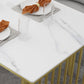 Sintered Stone Dining Table Traditional Luxury Rectangle Dining Table with Gold Frame Clearhalo ' dining_table' 'Dining Tables & Seating' 'Dining Tables' 'furn' 'furn_dining_table' 'Furniture' 'furniture_dining_table' 'Kitchen & Dining Furniture' 'kitchen&dining_furn' 'kitchen' 'kitchen_dining_table' 1200x1200_0e22569e-d45d-4ed9-8d2b-bf5033acd92c