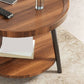 Nordic Round Coffee Table Tea/Black/White Cocktail Table for Living Room Clearhalo 'Coffee & Accent Tables' 'Coffee Tables' 'coffee_tables' 'furn' 'furn_coffee_tables' 'Furniture' 'Living Room Furniture' 1200x1200_0e2494fb-6778-4bdf-b36a-5a6e5da45c81