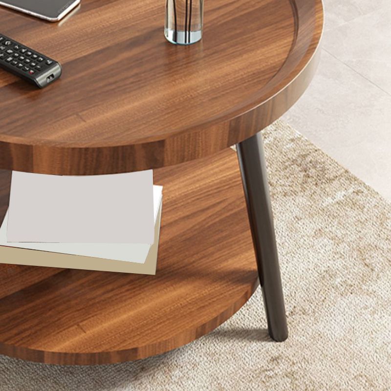 Nordic Round Coffee Table Tea/Black/White Cocktail Table for Living Room Clearhalo 'Coffee & Accent Tables' 'Coffee Tables' 'coffee_tables' 'furn' 'furn_coffee_tables' 'Furniture' 'Living Room Furniture' 1200x1200_0e2494fb-6778-4bdf-b36a-5a6e5da45c81