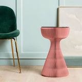 21.25" Tall Kraft Paper Pedestal End Table Round Glass Top Side Table Clearhalo 'Coffee & Accent Tables' 'End & Side Tables' 'end_side_tables' 'furn' 'furn_end_side_tables' 'Furniture' 'Living Room Furniture' 1200x1200_0e24f217-28a9-403c-811c-60d87c58b0b5