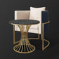 Matte Finish Stone Top Dinette Table for Home Traditional Luxury Round Dining Table Clearhalo 'Dining Tables & Seating' 'Dining Tables' 'dining_table' 'furn' 'furn_dining_table' 'Furniture' 'Kitchen & Dining Furniture' 1200x1200_0e2a79c6-178f-4561-8099-d853dc914a8b