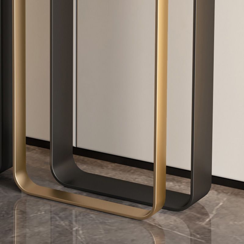 Tabella di accento glam largo 13 "Tabella dell'accento della console rettangolo di pietra