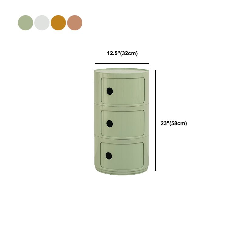 Mesa de noche de plástico derecha del gabinete de cama moderno para el dormitorio