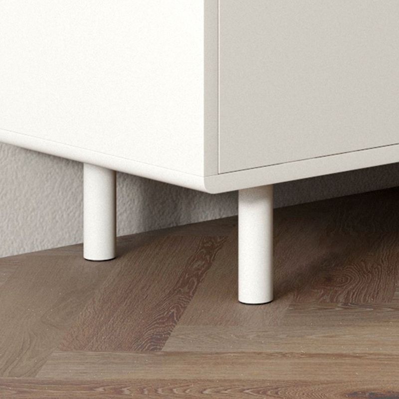 Modern White Dining Server Engineered Wood Sideboard with Adjustable Shelving Clearhalo 'buffet_sideboard' 'Buffets & Sideboards' 'furn' 'furn_buffet_sideboard' 'Furniture' 'Kitchen & Dining Furniture' 1200x1200_0e30f442-976a-4080-a246-293b9156926f