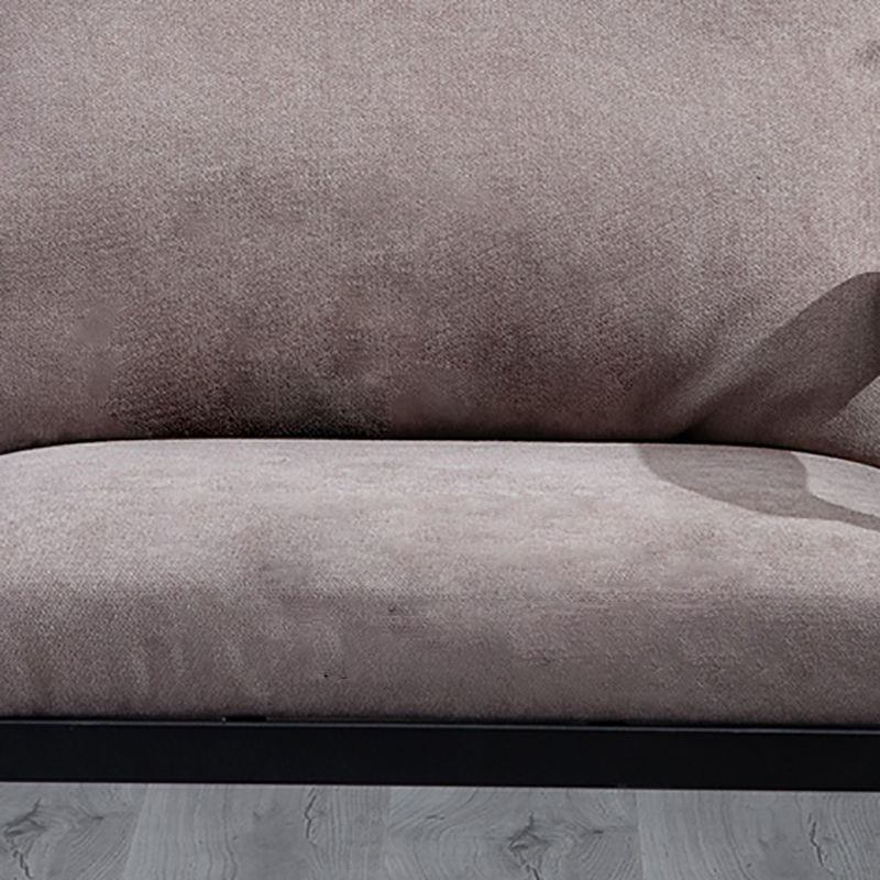 Black Classic Industrial Cushions Cotton Blend Sofa 25.6"High Square Arm Sofa Clearhalo 'furn' 'furn_sofas' 'Furniture' 'furniture_sofas' 'kitchen' 'kitchen_sofas' 'Living Room Furniture' 'Sofa' 'sofas' 1200x1200_0e313023-7a32-4e2d-8208-d957a283b0e0