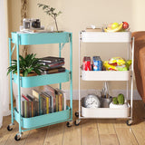 Hedendaagse metal etagere boekenplank stapelbare open boekenkast met caster wielen