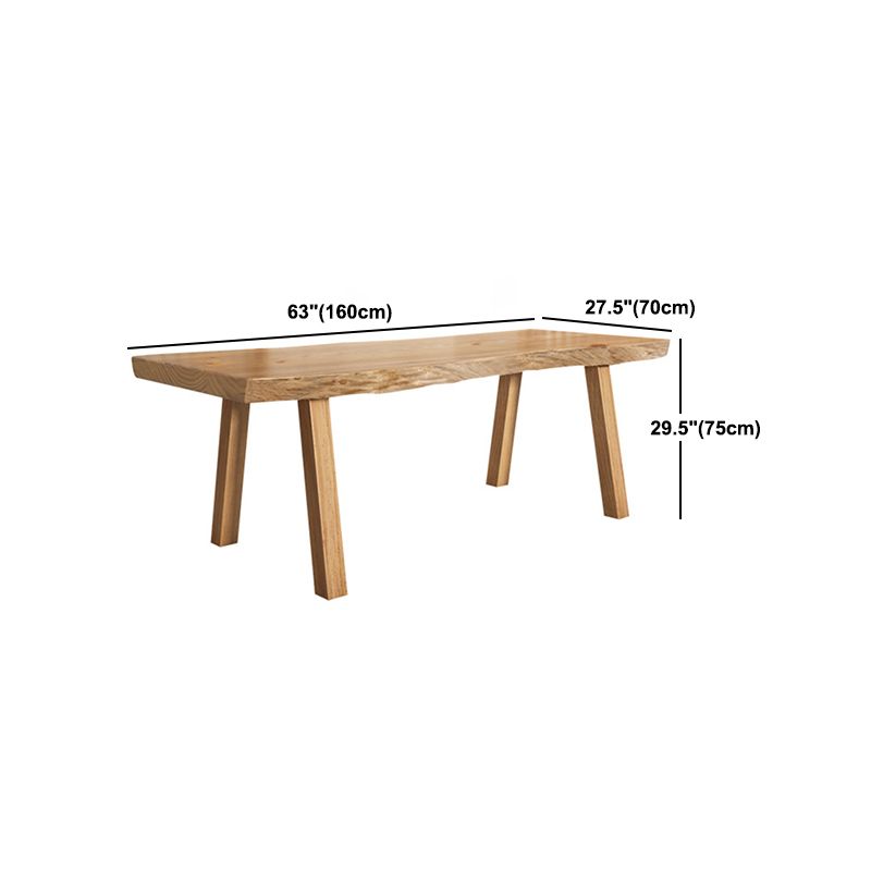 Modern Rectangle Dining Set 1/2/4/5/6 Pieces Solid Wood Legs Indoor Dinette Set