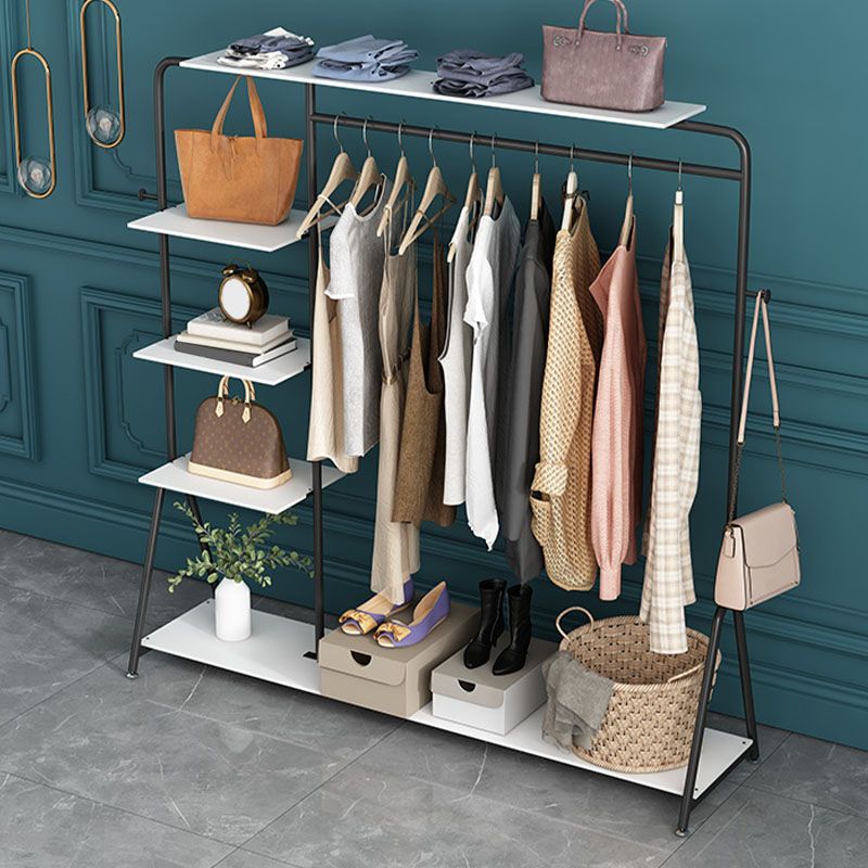 Industrial Style Coat Rack Metal Free Standing Multi Layer Shelves Coat Rack Clearhalo 'Entry & Mudroom Furniture' 'furn' 'furn_hall_tree_coat_racks' 'Furniture' 'Hall Trees & Coat Racks' 'hall_tree_coat_racks' 1200x1200_0e3b04c3-2045-40fb-b904-063e7ba85eaa