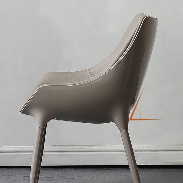 Contemporary Style Dining Side Chair Kitchen Arm Side Chairs with Metal Legs Clearhalo ' kitchen&dining_furn' 'Dining Chairs' 'Dining Tables & Seating' 'dining_chair' 'furn' 'furn_dining_chair' 'Furniture' 'furniture_dining_chair' 'Kitchen & Dining Furniture' 'kitchen' 1200x1200_0e3bfa44-db0b-4393-9ffc-03b50d79fcf4