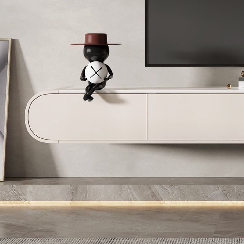 White Slate TV Cabinet Gorgeous Style Simple Home Wall-mounted TV Media Console Clearhalo 'furn' 'furn_tv_stands_entertainment_centers' 'Furniture' 'Living Room Furniture' 'TV Stands & Entertainment Centers' 'TV Stands & Media Storage Furniture' 'tv_stands_entertainment_centers' 1200x1200_0e3c61a1-3008-4ada-a677-666fdb37fab2