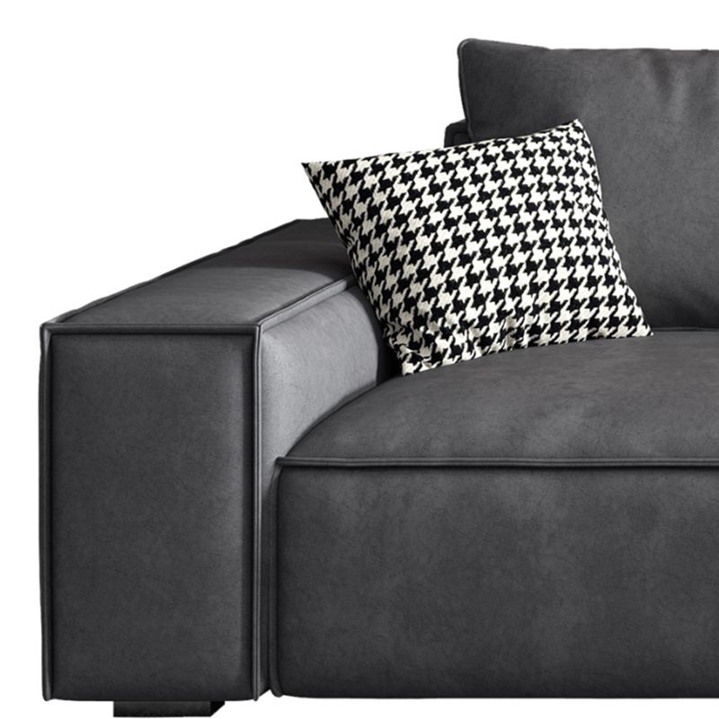 Zeitgenössische Kunstleder mit 4-Sitzzimmer mit 4-Sitzzimmer-Armkissen mit 4 Sitzplätzen