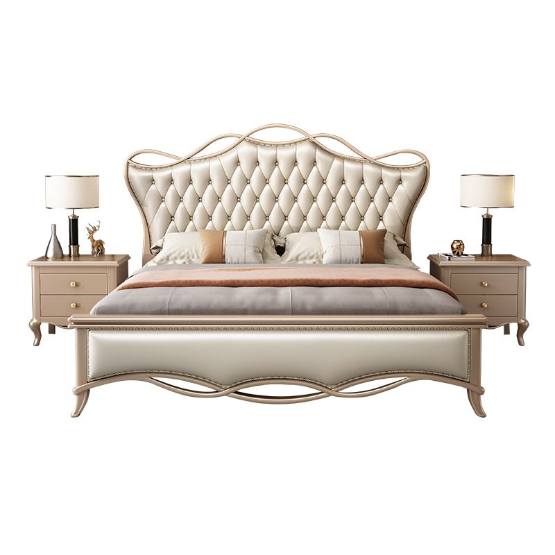 Victoriaans verstelbare hoogte bed gestoffeerd hoofdeinde standaardbed