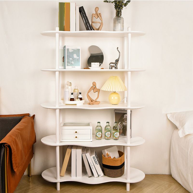 Libreria moderna bianca ingegnerizzato in legno Multi -tiers Etagere Open Bookshelf per Home Office