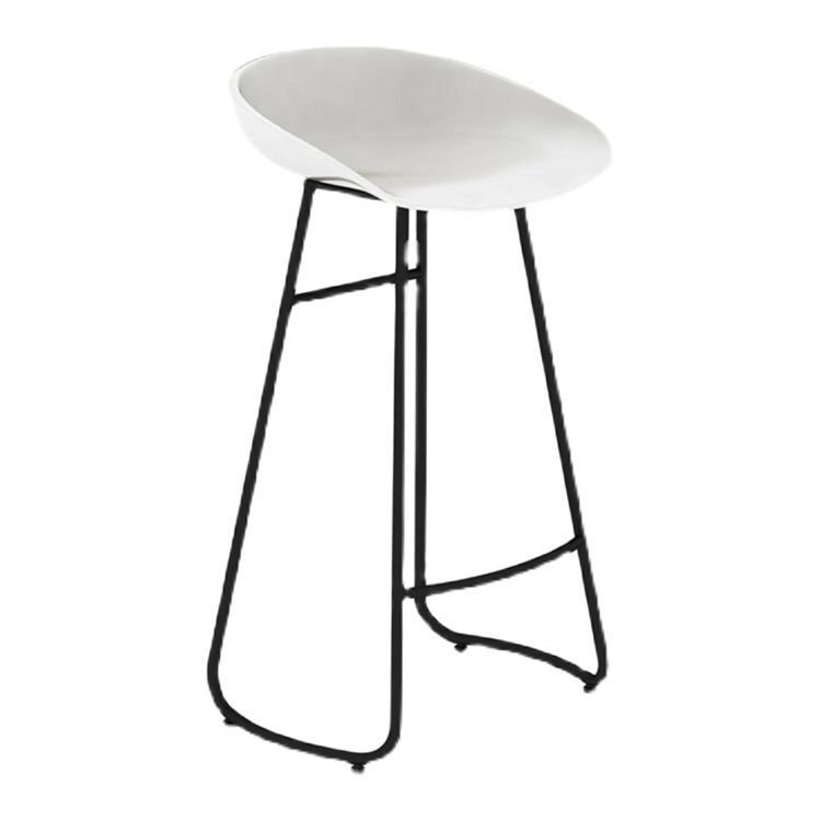 Industrial Armless Backrest Counter Stool Iron Cafe Bar Stool with Acrylic Seat and Pedal Clearhalo 'Bar Furniture' 'Bar Stools' 'bar_stools' 'furn' 'furn_bar_stools' 'Furniture' 'furniture_bar_stools' 'Kitchen & Dining Furniture' 1200x1200_0e3df053-5701-4139-96d9-de40cac6e4bc