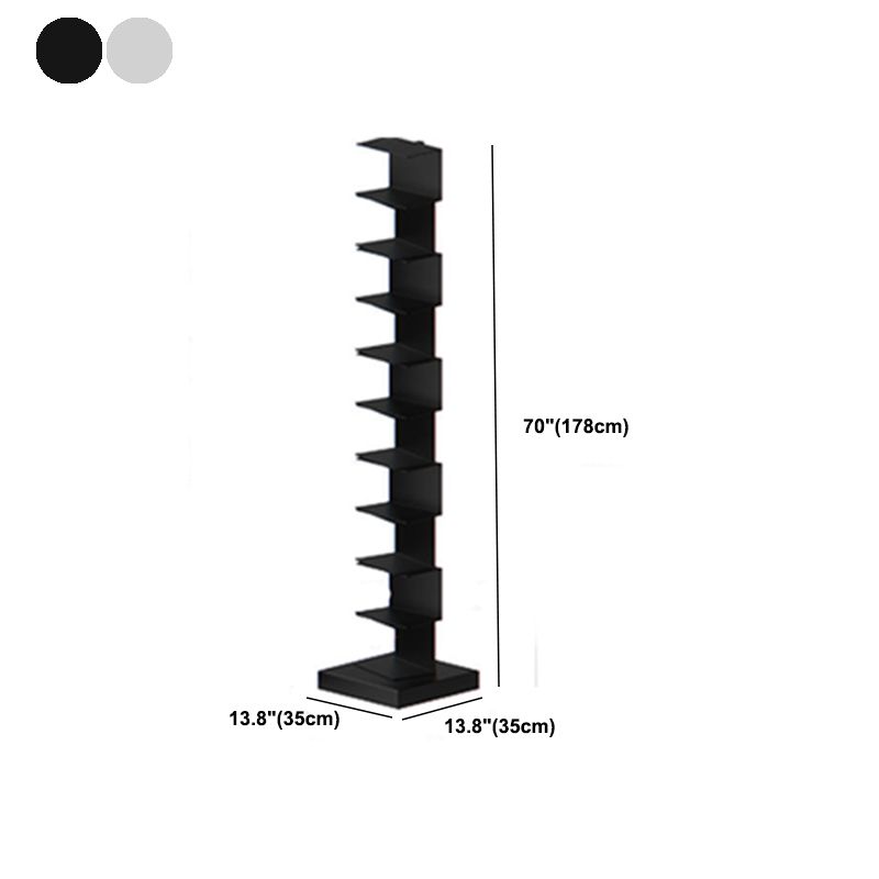 Libreria moderna in metallo geometrico chiuso. Libreria verticale