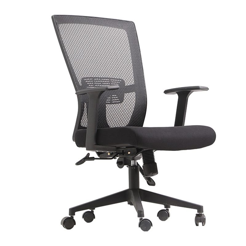 Modern High Back Office Chair Black Task Microfiber Arm Chair Clearhalo 'furn' 'furn_office_chair' 'Furniture' 'Office Chairs' 'Office Furniture' 'office_chair' 1200x1200_0e406273-e3a8-460d-8422-61e0cc1cd3c3