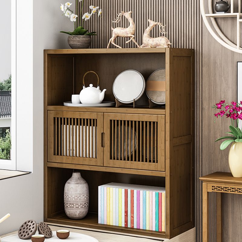 Brown Shelf Bookcase with Doors Vertical Bookshelf for Study Room Clearhalo 'Bookcases' 'Furniture' 'furniture_bookcases' 'Office Furniture' 1200x1200_0e42c7b2-6e46-43ed-849e-d5a99b91becd