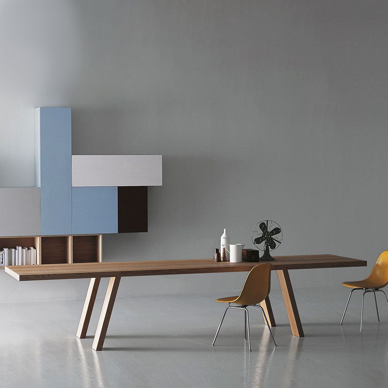 Rectangle 4 Legs Industrial Table Solid Wood Fixed Table for Dining Room Clearhalo ' dining_table' 'Dining Tables & Seating' 'Dining Tables' 'furn' 'furn_dining_table' 'Furniture' 'furniture_dining_table' 'Kitchen & Dining Furniture' 'kitchen&dining_furn' 'kitchen' 'kitchen_dining_table' 1200x1200_0e4394b0-47a8-49fe-9ea9-38539a793a8c