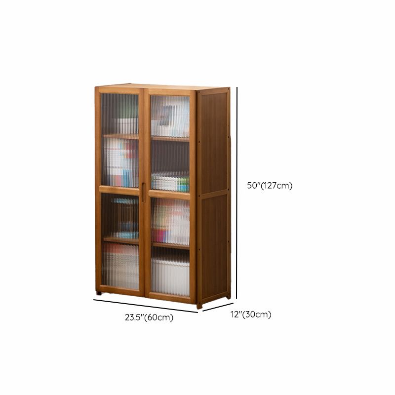 Contemporary Brown Accent Cabinet with Acrylic Doors Rectangle Cabinet Clearhalo 'Cabinets & Chests' 'cabinets_chests' 'furn' 'furn_cabinets_chests' 'Furniture' 'Living Room Furniture' 1200x1200_0e444129-f75b-4109-9cb4-13cea6d00ecd