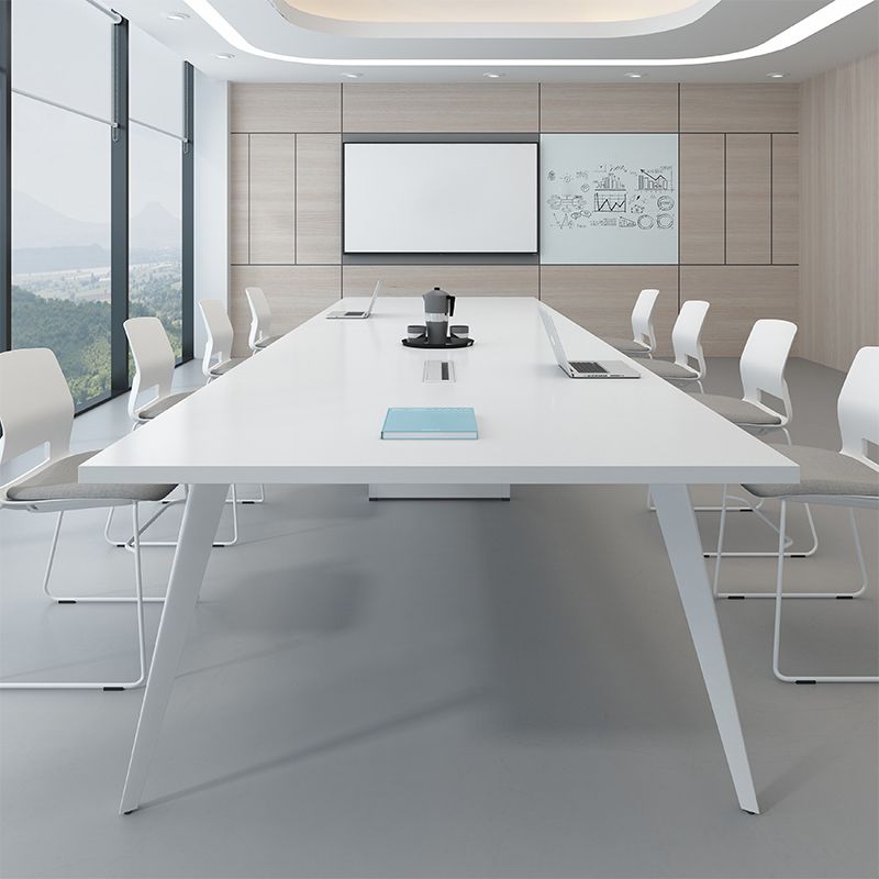 Contemporary Rectangle Dining Table Solid Wood Top Indoor Table with 4 Legs Clearhalo ' dining_table' 'Dining Tables & Seating' 'Dining Tables' 'furn' 'furn_dining_table' 'Furniture' 'furniture_dining_table' 'Kitchen & Dining Furniture' 'kitchen&dining_furn' 'kitchen' 'kitchen_dining_table' 1200x1200_0e4462f4-0e78-4cee-8bd6-f40e846ab6e9
