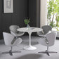 Simplicity Round Dining Table Sintered Stone Table with White Tulip Base for Dining Room Clearhalo ' dining_table' 'Dining Tables & Seating' 'Dining Tables' 'furn' 'furn_dining_table' 'Furniture' 'furniture_dining_table' 'Kitchen & Dining Furniture' 'kitchen&dining_furn' 'kitchen' 'kitchen_dining_table' 1200x1200_0e45734d-37d8-4394-84c0-e0cc5a78af85