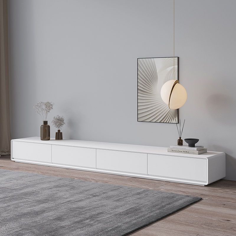 White TV Cabinet Simple Modern Combination Living Room Household Floor TV Cabinet Clearhalo 'furn' 'furn_tv_stands_entertainment_centers' 'Furniture' 'Living Room Furniture' 'TV Stands & Entertainment Centers' 'TV Stands & Media Storage Furniture' 'tv_stands_entertainment_centers' 1200x1200_0e464887-37cf-4595-bb0d-54089ba2be4b