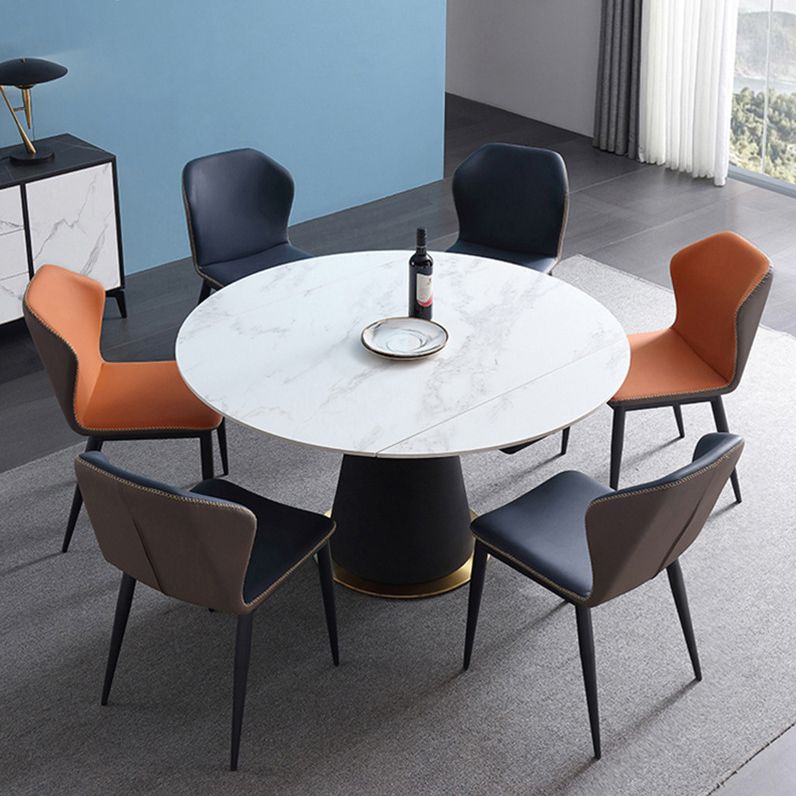 Modern 1/4/7 Pieces Dining Set Sintered Stone Dining Table Set for Kitchen Clearhalo 'Dining Room Sets' 'Dining Tables & Seating' 'dining_room_set' 'furn' 'furn_dining_room_set' 'Furniture' 'furniture_dining_room_set' 'Kitchen & Dining Furniture' 'kitchen&dining_furn' 'kitchen' 1200x1200_0e474d0e-023f-4b21-93cc-6341ac8fbe2d
