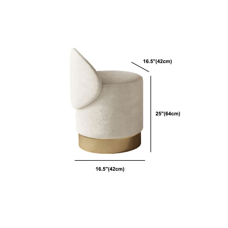 Glam leisteen en metalen make -upkapeltafel ontlasting met 2 laden