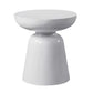 15.75" W x 15.75"D  x 17.72" H Side End Table Round Pedestal Side Table