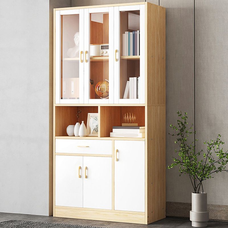 Urban Vertical Standard Bookcase Manufactured Wood Bookshelf with Doors Clearhalo 'Bookcases' 'Furniture' 'furniture_bookcases' 'Office Furniture' 1200x1200_0e486dd5-9034-4556-b285-60e2469deb4a