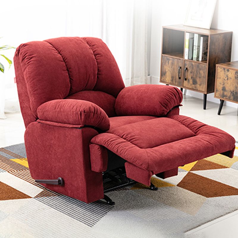 Contemporary Cotton Reclining Chair Solid Color Chair with Independent Foot Clearhalo 'Chairs & Seating' 'furn' 'furn_recliners' 'Furniture' 'Living Room Furniture' 'Recliners' 1200x1200_0e4ade9e-ac86-456b-b141-f4d537bacd3e