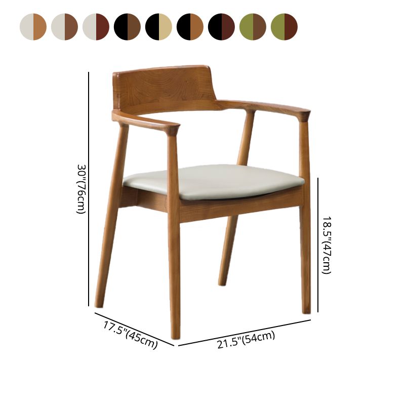 Traditional Style Ash Wood Chairs Kitchen Dining Open Back Arm Chair Set Clearhalo ' kitchen&dining_furn' 'Dining Chairs' 'Dining Tables & Seating' 'dining_chair' 'furn' 'furn_dining_chair' 'Furniture' 'furniture_dining_chair' 'Kitchen & Dining Furniture' 'kitchen' 1200x1200_0e4c3204-3b08-40ca-a4f4-64f791a39f60