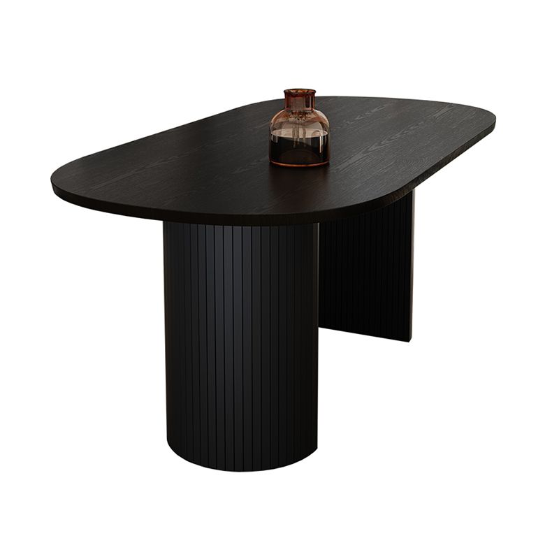 Double Pedestal Dining Table Modern Table for Home and Kitchen Clearhalo 'Dining Tables & Seating' 'Dining Tables' 'dining_table' 'furn' 'furn_dining_table' 'Furniture' 'Kitchen & Dining Furniture' 1200x1200_0e4e8f5a-3eca-486b-91cc-465eafb6c330